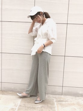 「one after another NICE CLAUP（ワンアフターアナザーナイスクラップ）のアイテム（アクセサリー）」を使った、ま つ ゆ か ◡̈*さん（レディース・166cm）の春コーディネート