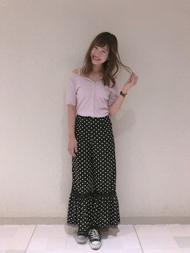 ま つ ゆ か ◡̈*さん（レディース・166cm）の夏コーディネート