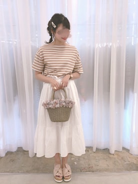 ま つ ゆ か ◡̈*さん（レディース・166cm）の夏コーディネート