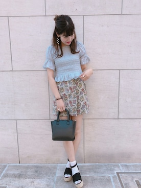 「アイテム（サンダル）」を使った、ま つ ゆ か ◡̈*さん（レディース・166cm）の夏コーディネート
