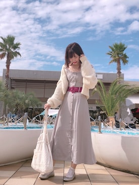 「アイテム（バレエシューズ）」を使った、ま つ ゆ か ◡̈*さん（レディース・166cm・20代）の秋コーディネート