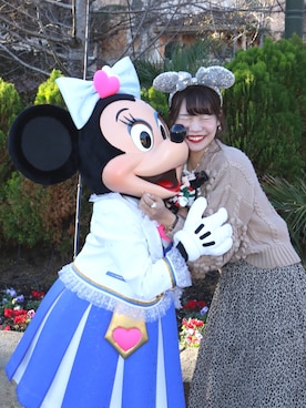 「ハートニット」｜ま つ ゆ か ◡̈*さん（レディース・166cm）の春コーディネート