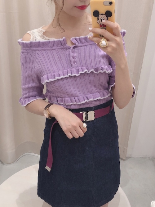 ま つ ゆ か One After Another Nice Claupのニット セーターを使ったコーディネート Wear