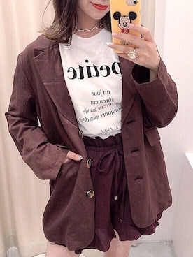 ま つ ゆ か ◡̈*さん（レディース・165cm）の夏コーディネート