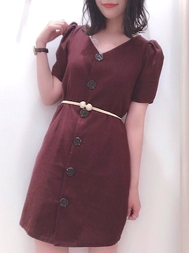 「アイテム（ワンピース/ドレス）」を使った、ま つ ゆ か ◡̈*さん（レディース・167cm・20代）の夏コーディネート