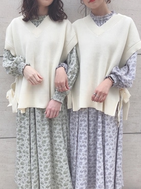 ま つ ゆ か ◡̈*さん（レディース・167cm）の春コーディネート