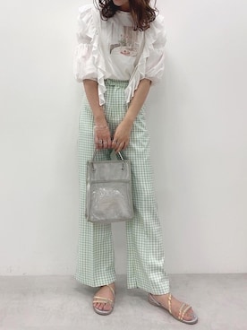 ま つ ゆ か ◡̈*さん（レディース・167cm）の夏コーディネート