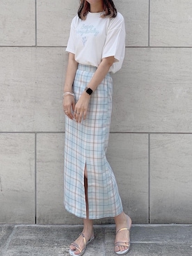 ま つ ゆ か ◡̈*さん（レディース・167cm）の夏コーディネート