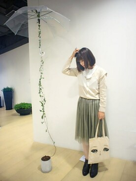 「LOVE」｜「アイテム（ブーティ）」を使った、Liiiさん（レディース・160cm）の秋コーディネート