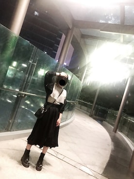 「Saint Laurent」｜「アイテム（ブルゾン）」を使った、Liiiさん（レディース・160cm）の春コーディネート