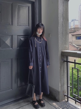 「アイテム（シャツワンピース）」を使った、Liiiさん（レディース・160cm・20代）の夏コーディネート