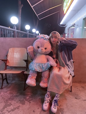 「CELINE」｜「アイテム（デニムジャケット）」を使った、Liiiさん（レディース・160cm）の秋コーディネート
