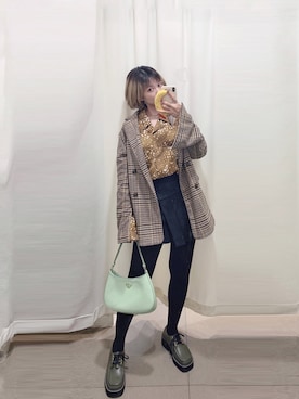 「shushu/tong」｜Liiiさん（レディース・160cm）の冬コーディネート