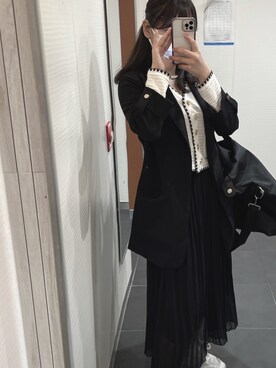 「日常」｜「アイテム（ジャケット/アウター）」を使った、sjyn523さん（レディース・151cm）の春コーディネート