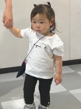 「kate spade new york kids（ケイトスペードニューヨーク）のアイテム（パンツ）」を使った、＊®️eia＊さん（キッズ・80cm）の夏コーディネート