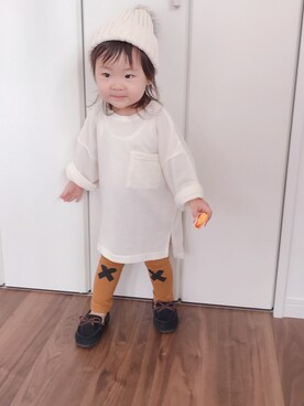 「オシャレパッソ」｜＊®️eia＊さん（キッズ・80cm）の秋コーディネート