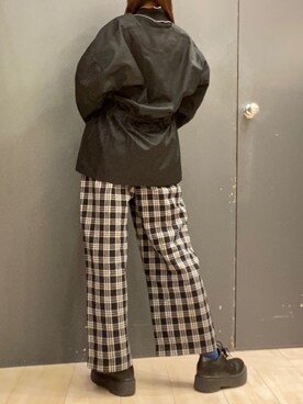 「Green　Parks（グリーンパークス）のアイテム（ブルゾン）」を使った、かわきた☺︎さん（レディース・162cm）の秋コーディネート