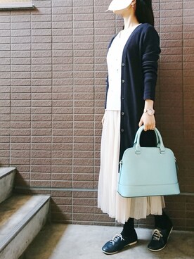 「kate spade new york kids（ケイトスペードニューヨーク）のアイテム（バッグ）」を使った、葉月さん（レディース・153cm）の春コーディネート