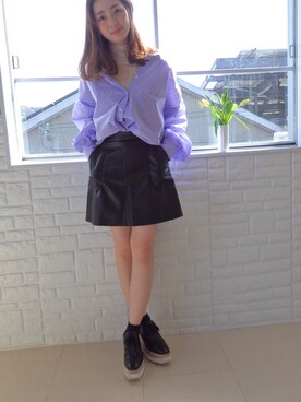 「ラベンダー」｜favoriさん（レディース・155cm）の春コーディネート