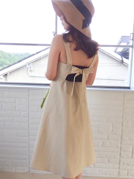 「水着」｜「アイテム（ワンピース/ドレス）」を使った、favoriさん（レディース・155cm）の夏コーディネート