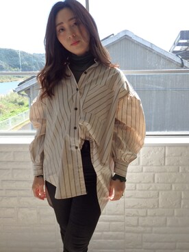 「ハイネックトップス」｜favoriさん（レディース・155cm）の秋コーディネート