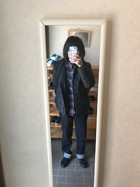 「ROXY（ロキシー）のアイテム（その他アウター）」を使った、びーちゃんさん（レディース・156cm）の冬コーディネート