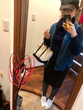 「アイテム（ブルゾン）」を使った、amlitaさん（レディース・158cm・30代）の秋コーディネート