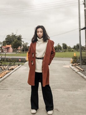 「UNIQLO（ユニクロ）のアイテム（ニット/セーター、ホワイト系）」を使った、Loob9ckさん（レディース）の春コーディネート