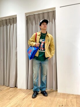 「ロンt」｜「アイテム（ブルゾン）」を使った、shoei1210さん（メンズ・178cm）の秋コーディネート