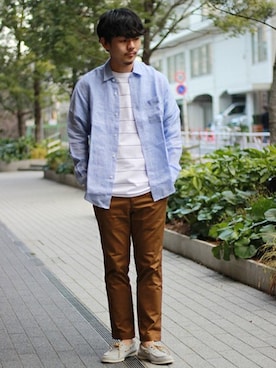 「Sperry Top-Sider（スペリートップサイダー）のアイテム」を使った、oyamaさん（メンズ・175cm）の夏コーディネート