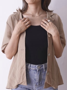 「アイテム（リング）」を使った、tamaruさん（レディース・155cm・20代）の夏コーディネート