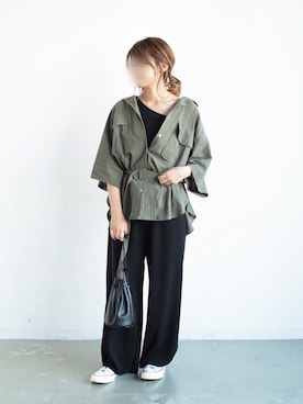 tamaruさん（レディース・155cm）の夏コーディネート