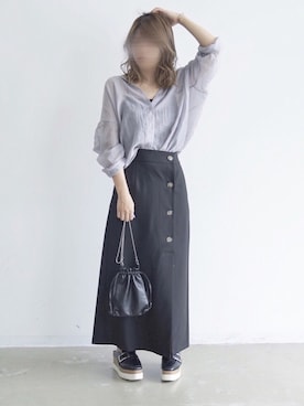 「アントマリーズ」｜「アイテム（その他）」を使った、tamaruさん（レディース・155cm）の夏コーディネート