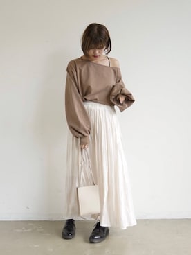 「ラテコーデ」｜「アイテム（その他）」を使った、tamaruさん（レディース・155cm）の秋コーディネート