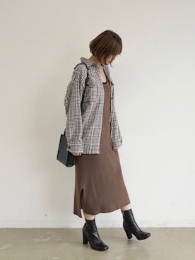 「CPOシャツ」｜tamaruさん（レディース・155cm）の秋コーディネート