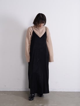 「アントマリーズ」｜「アイテム（ワンピース）」を使った、tamaruさん（レディース・155cm）の秋コーディネート