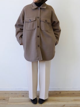 「アイテム（カバーオール）」を使った、tamaruさん（レディース・155cm）の秋コーディネート
