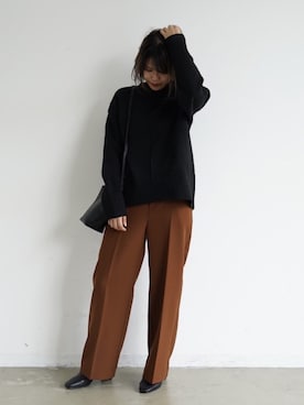 「flowriri（フロウリリ）のアイテム」を使った、tamaruさん（レディース・155cm）の冬コーディネート