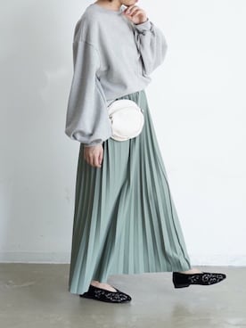 「flowriri（フロウリリ）のアイテム」を使った、tamaruさん（レディース・155cm）の春コーディネート