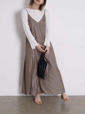 「アイテム（ワンピース/ドレス）」を使った、tamaruさん（レディース・155cm・20代）の春コーディネート