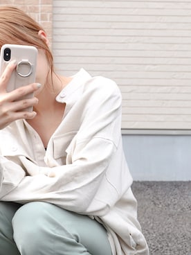 「アントマリーズ」｜「アイテム（トップス）」を使った、tamaruさん（レディース・155cm）の春コーディネート