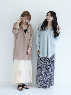 「Happy John（ハッピージョン）のアイテム」を使った、tamaruさん（レディース・155cm）の春コーディネート