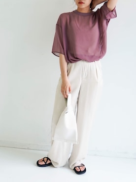 「CFT.（シフト）のアイテム」を使った、tamaruさん（レディース・155cm）の夏コーディネート