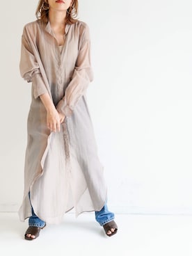 「flowriri（フロウリリ）のアイテム」を使った、tamaruさん（レディース・155cm）の夏コーディネート