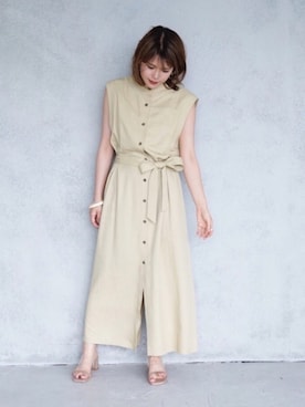 「アントマリーズ」｜「アイテム（その他）」を使った、tamaruさん（レディース・155cm）の夏コーディネート