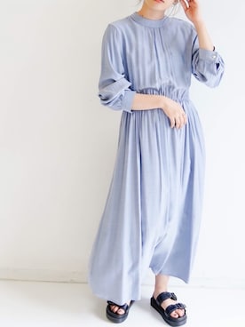 「アントマリーズ」｜「アイテム（ワンピース）」を使った、tamaruさん（レディース・155cm）の夏コーディネート