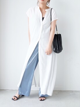 「Happy John（ハッピージョン）のアイテム」を使った、tamaruさん（レディース・155cm）の夏コーディネート