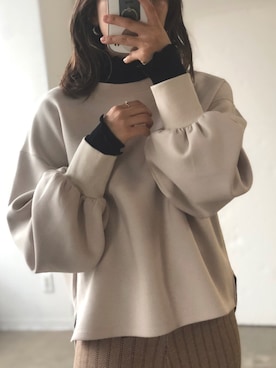 「flowriri（フロウリリ）のアイテム」を使った、tamaruさん（レディース・155cm）の秋コーディネート