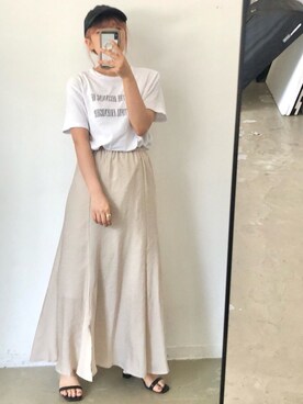 「BEAUTY&YOUTH UNITED ARROWS（ビューティーアンドユースユナイテッドアローズ）のアイテム（キャップ）」を使った、tamaruさん（レディース・155cm）の夏コーディネート