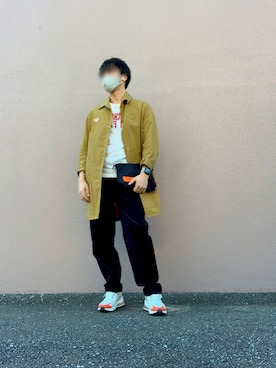 「アイテム（ステンカラーコート）」を使った、seiyaさん（メンズ・173cm・20代）の秋コーディネート